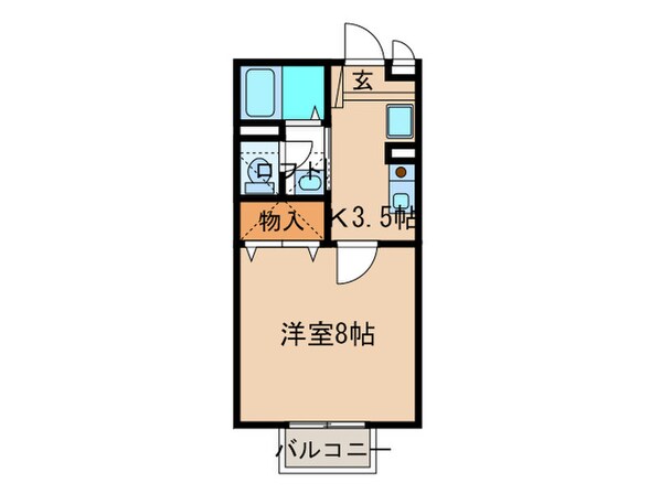 ヴィレッジタカミド－Ａの物件間取画像